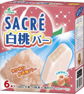 FUTABA WHITE PEACH FLAVORED ICE BAR (55MLX6)