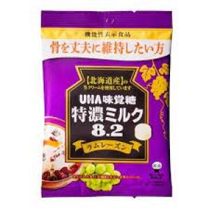 UHA High Concentrate 8.2 Rum Rasin Milk Candy (Bag) 93g