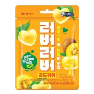 LOTTE Jellycious Heart Gummy (Golden Kiwi Flavor) 73g