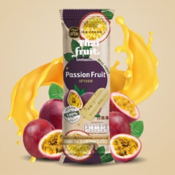 ETE Passion Fruit Sorbet Frozen Dessert Bar 1pcs