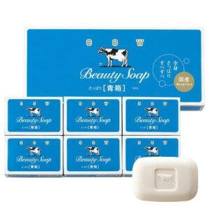 COW BRAND Bouncia Beauty Soap Blue 6pcs