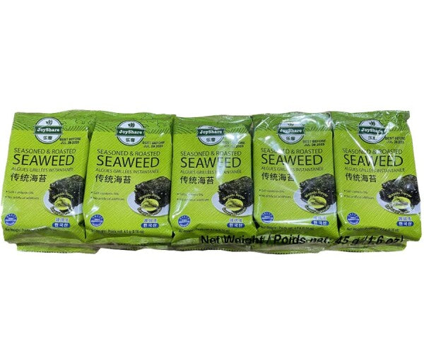 JOYSHARE Seasoned & Roasted Seaweed (Wasabi Flavor) 4.5G*10