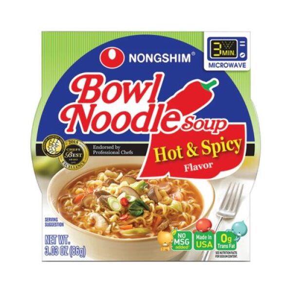 Soupe de nouilles en bol NONGSHIM (saveur piquante) 86 g