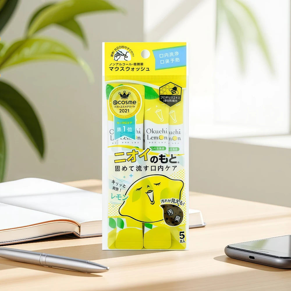 OKUCHI !! Bain de Bouche Citron 5pcs
