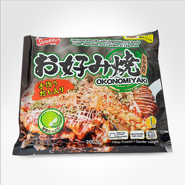 Japanese OKONOMIYAKI Pancake with Vegetable and Squid 200G