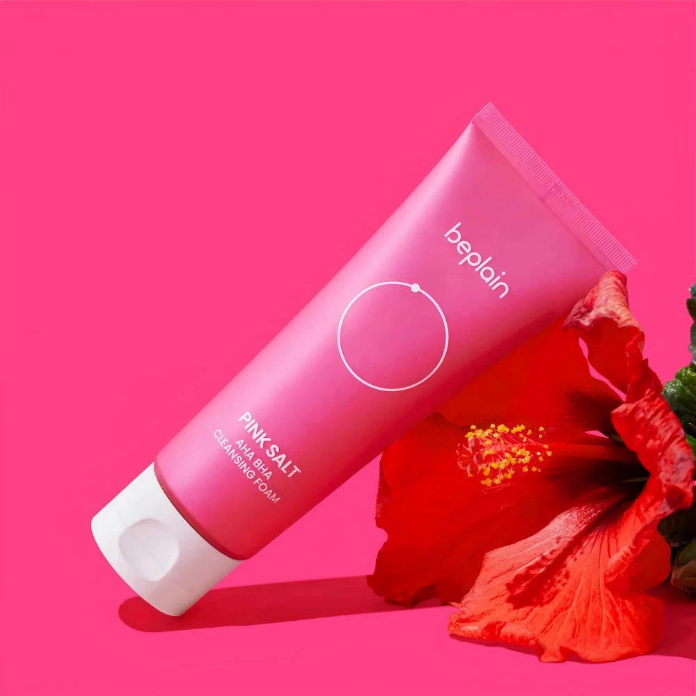 BEPLAIN Pink Salt AHA BHA Cleansing Foam 120ml