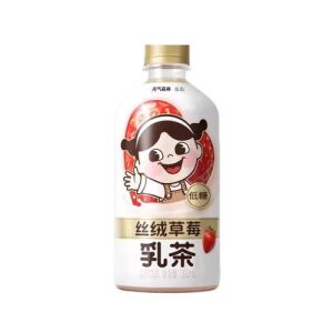 GENKI FOREST Milk Tea Drink (strawberry flavor) 360ml