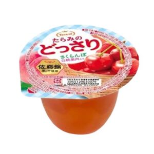 Gelée de cerises TARAMI à la pulpe de pêche blanche 230 g