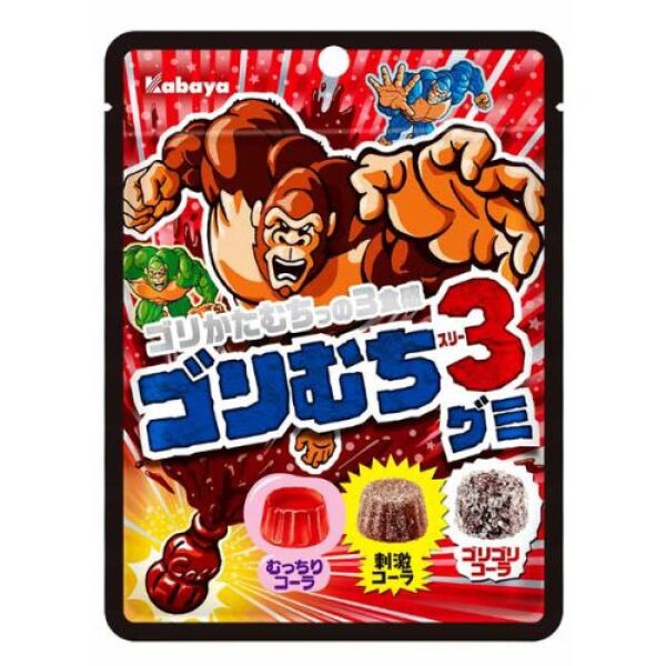 KABAYA Gorilla 3 Flavor Soda Gummy 59g