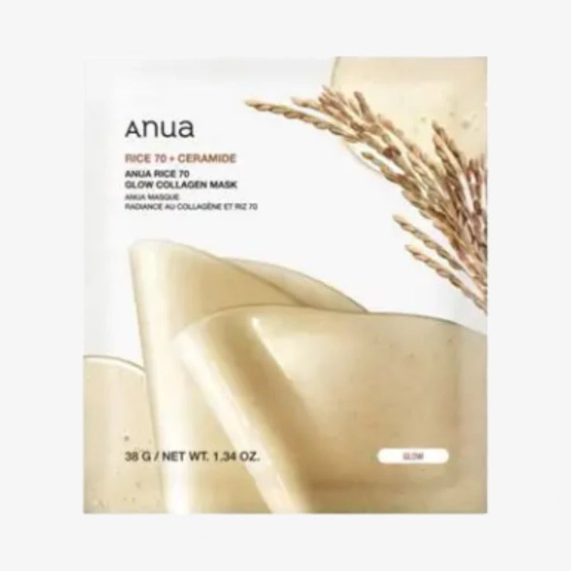 Anua Rice 70 Glow Collagen Mask 38g