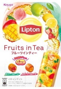 Kasugai Lipton Fruits In Tea Candy (Sweet & Flour Flavor) 61g