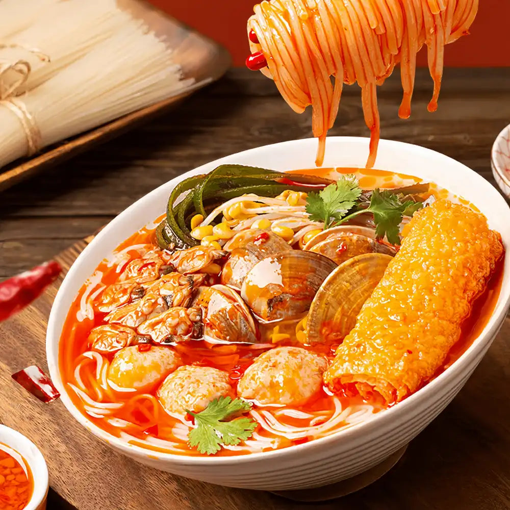 PQSP Seafood Rice Noodles with Vinegar 451g