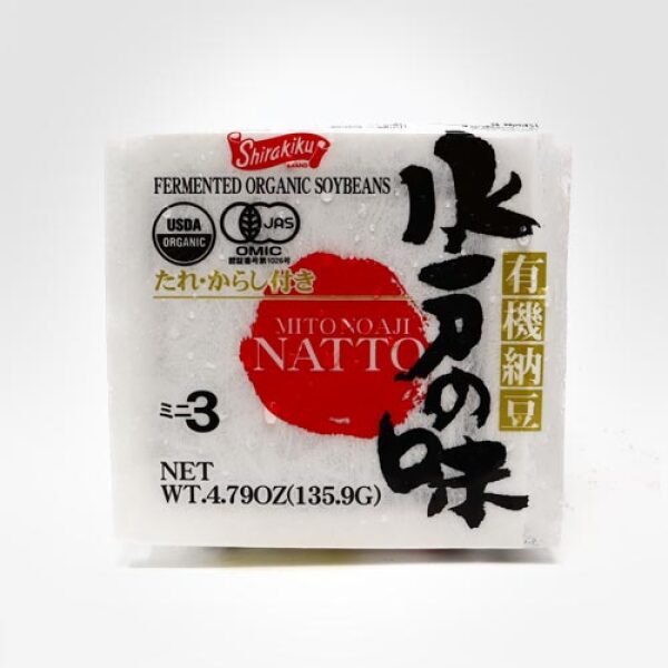 Shirakiku Organic Mino No Aji Natto 3 Boxes/136.5g