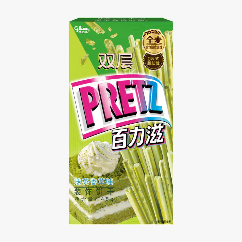 GLICO Double Pretz (Matcha Vanilla Flavor) 45g