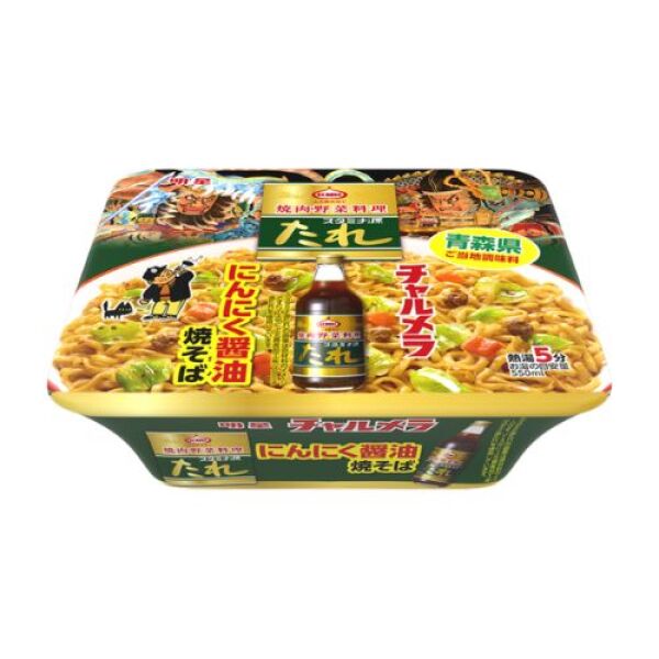 Nouilles sautées MYOJO Charumera, saveur sauce soja à l'ail, 109 g