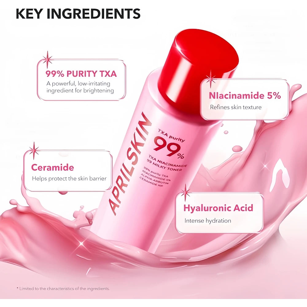 APRIL SKIN TXA Niacinamide Toning Shot 99 Milky Toner 150ml