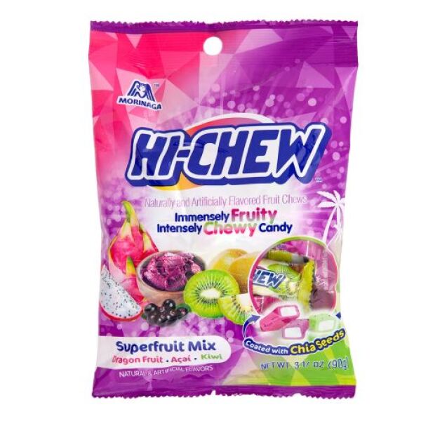 Bonbons mous MORINAGA Hi-Chew Superfruit Mix 90 g