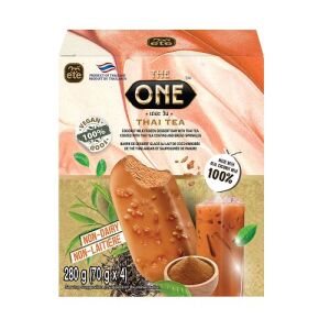 ETE Coconut Milk Frozen Dessert Bar with Thai Tea& Bread Sprinkles Coating 4pcs