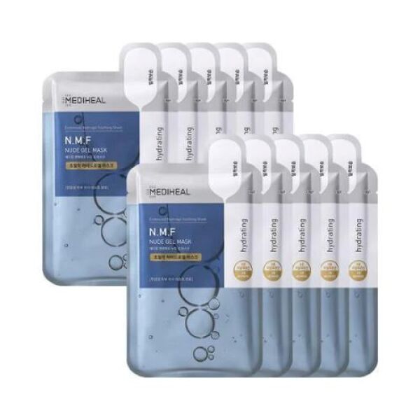 MEDIHEAL Masque Gel Nude NMF 10 pièces
