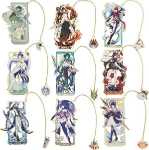 Genshin Impact Character Metal Bookmarks 1pc