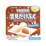 LOTTE YUKIMI Mochi Ice Confectionary Chocolate Flavor 9PCS*30ML