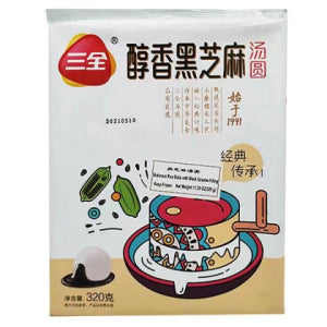SANQUAN Frozen Glutinious Rice Balls WITH BLACK SESAME 320g