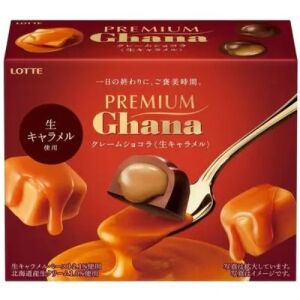 LOTTE Premium Ghana Chocolate - Caramel 65g