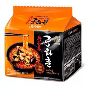 GSR Gonghwachun JJAMBBONG (Nouilles épicées aux fruits de mer) MultiPack 160 g x 4