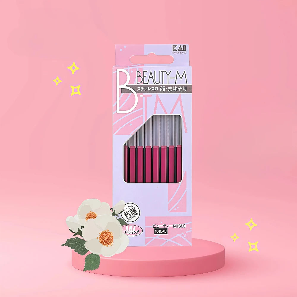 Rasoir à sourcils KAI Beauty M, lot de 10