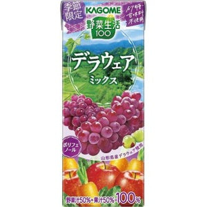 KAGOME Vegetable 100 Mixed Grape Juice 200ml