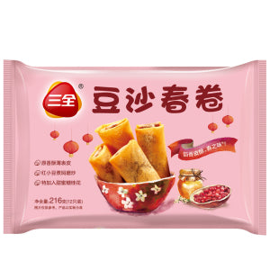 SANQUAN Red Bean Spring Roll 12PC 216G