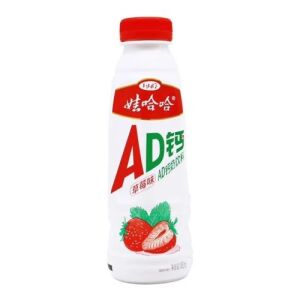 Wahaha AD Calcium Milk Drink Strawberry Flavor 450ml