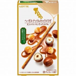 Lotte Toppo Caramel Hazelnut Cookie Sticks 72g