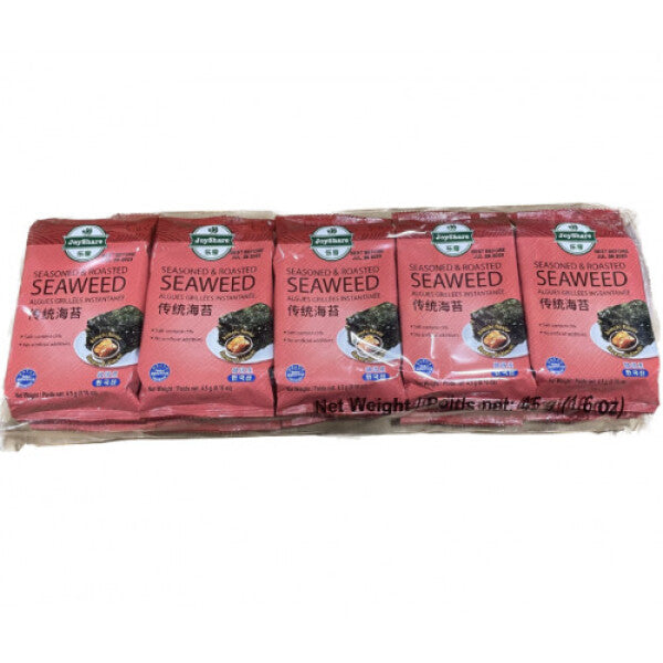 JOYSHARE Seasoned & Roasted Seaweed (Kimchi Flavor) 4.5G*10