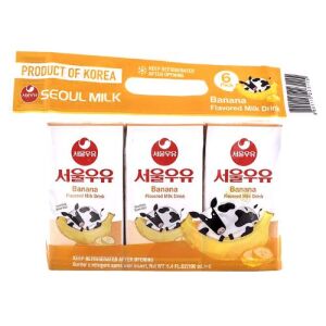 SEOUL Banana Flavor Milk Drink 190ml*6pcs