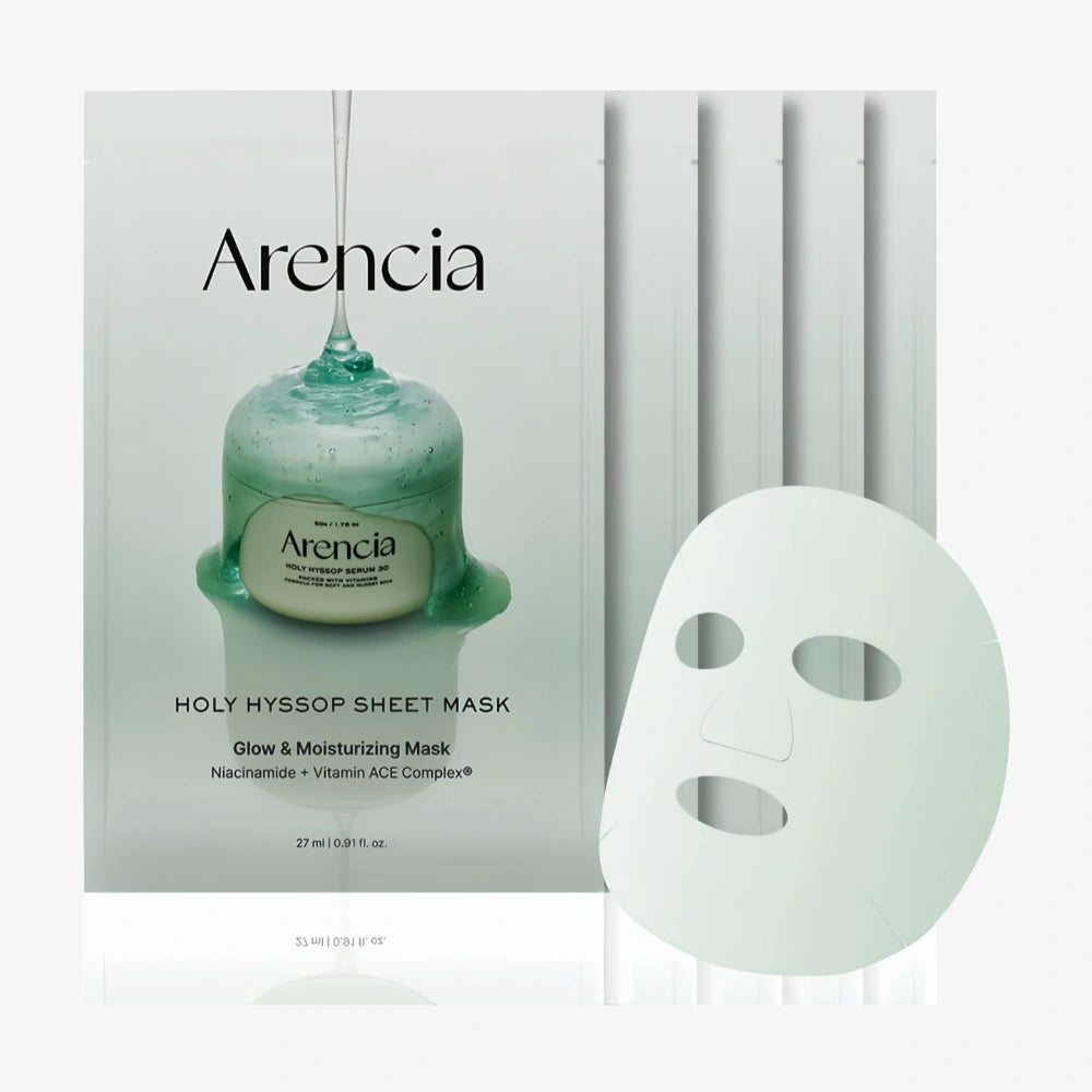 ARENCIA Holy Hyssop Sheet Mask 27ml x 5ea