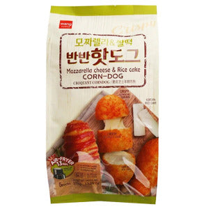 WANG, FZN POISSON SAUCISSE CORN-DOG FROMAGE ET GÂTEAU DE RIZ 375g
