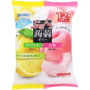 Gelée de konjac ORIHIRO Citron Pêche Blanche 240 g