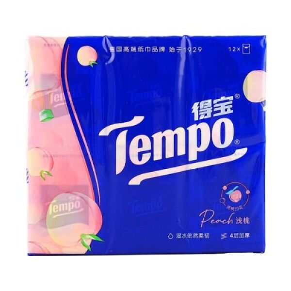 Tempo Petit (saveur pêche douce) 12 sachets