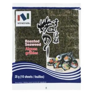 Feuilles d'algues grillées NICO-NICO NORI pour sushis (10 feuilles)