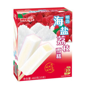 Meiji Sea Salt & Lychee Flavor Ice Bar 46g*10 Pieces