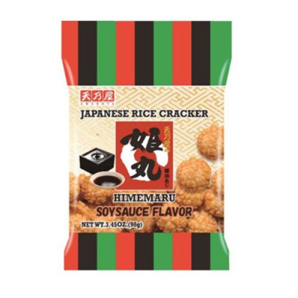 Amanoya Himemaru Rice Crackers Soy Sauce Flavor 98g