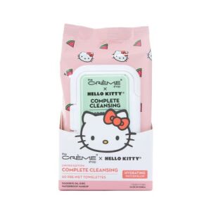 Lingettes nettoyantes humides THE CREME SHOP Hello Kitty Eau de Rose Rafraîchissante 60 unités