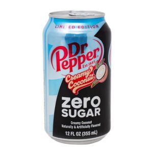 Dr.Pepper Creamy Coconut Soda - Zero Sugar 355ml