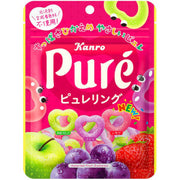 Kanro Puree Ring Gummy (Apple, Grape & Strawberry Flavor) 63g