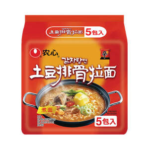 Nongshim Ramen instantané saveur pomme de terre et côtes levées 120 g * 5