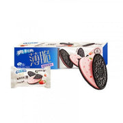 Biscuits Oreo fins et croustillants, saveur fraise acidulée, 95 g