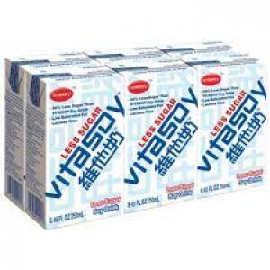 VITASOY LESS SUGAR SOYA DRINK - 6 X 250ML