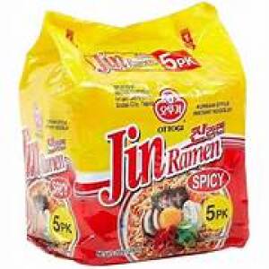 OTTOGI Jin Ramen Spicy 120g*4 (no longer use!!)