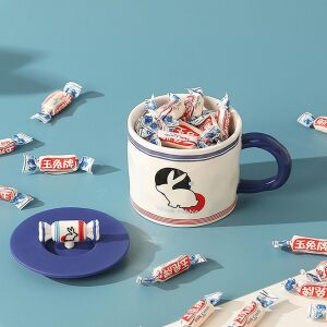 Mug en céramique Lapin Blanc - Coffret cadeau